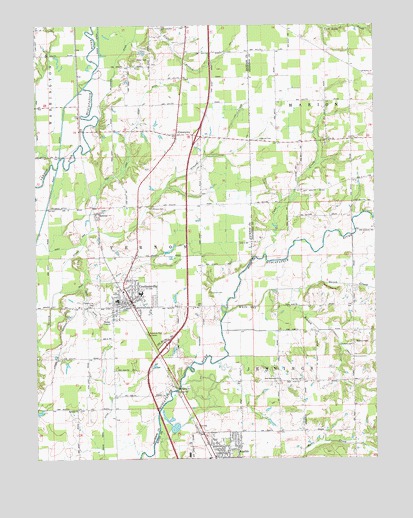 Crothersville, IN USGS Topographic Map