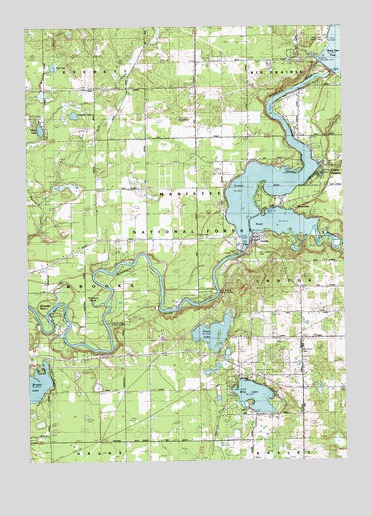 Croton, MI USGS Topographic Map