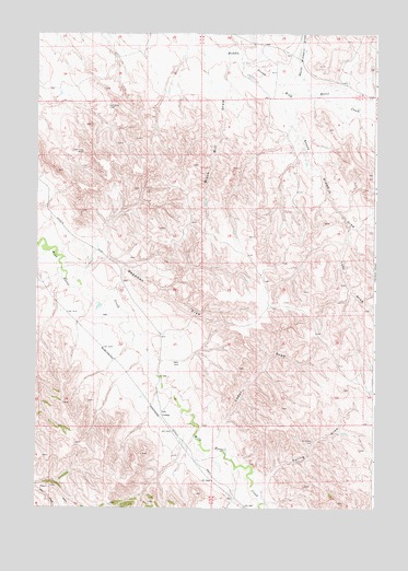 Croton, WY USGS Topographic Map