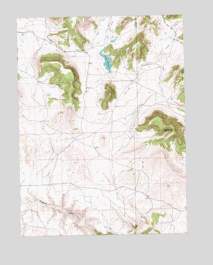 Crouse Reservoir, UT USGS Topographic Map