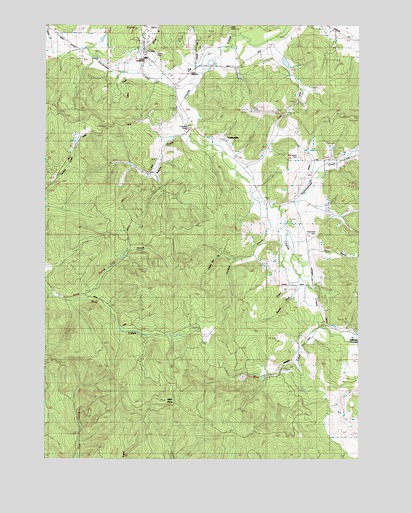 Crow, OR USGS Topographic Map