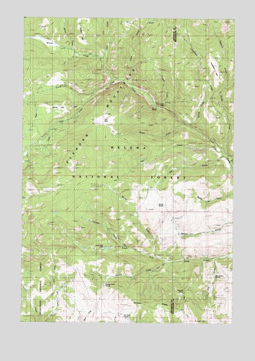 Crow Creek Falls, MT USGS Topographic Map