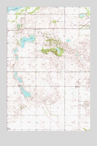 Crow Hill, ND USGS Topographic Map