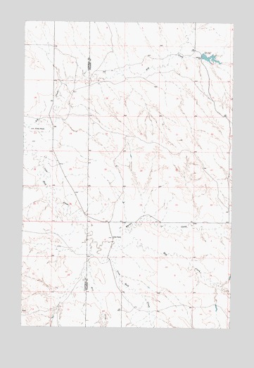 Crow Rock, MT USGS Topographic Map