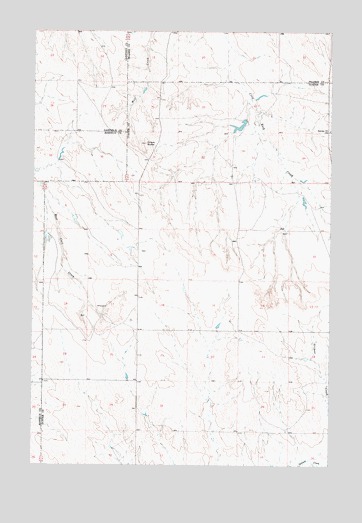 Crow Rock SE, MT USGS Topographic Map