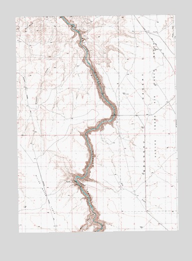 Crowbar Gulch, ID USGS Topographic Map