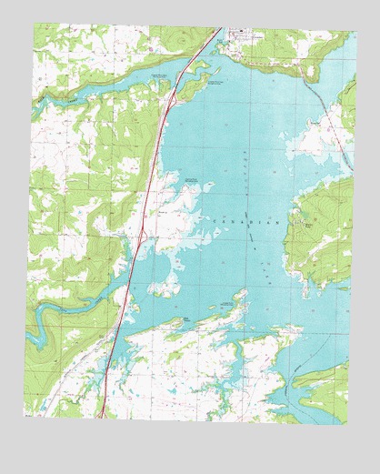 Crowder, OK USGS Topographic Map