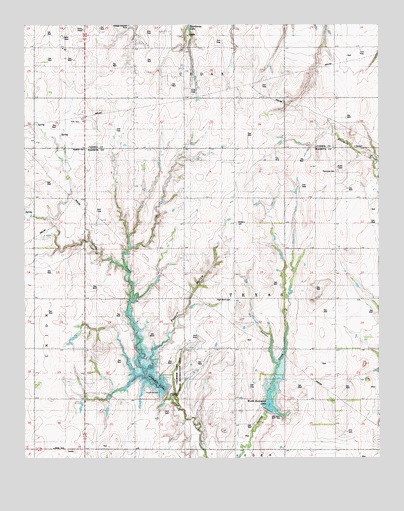 Crowder Lake, OK USGS Topographic Map