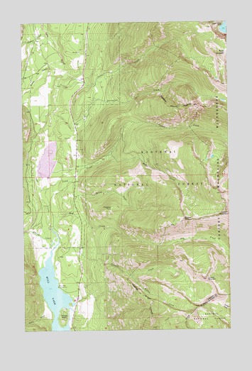 Crowell Mountain, MT USGS Topographic Map