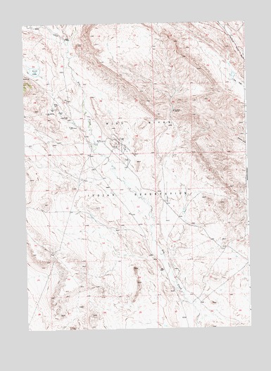 Crowheart NE, WY USGS Topographic Map