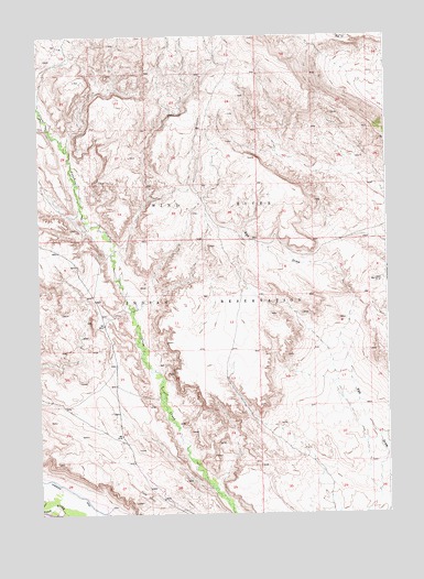 Crowheart NW, WY USGS Topographic Map