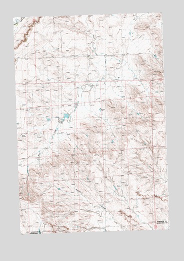 Crowley Dam, MT USGS Topographic Map