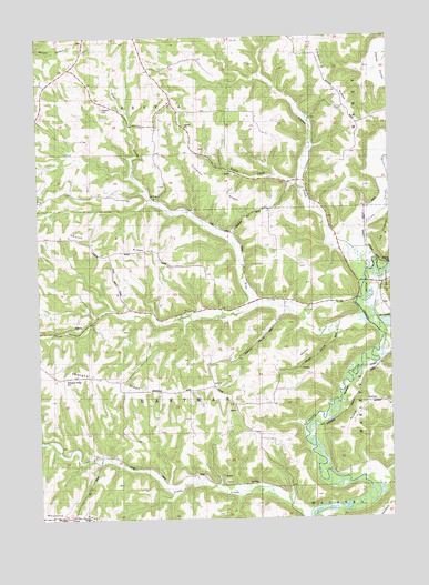 Crowley Ridge, WI USGS Topographic Map