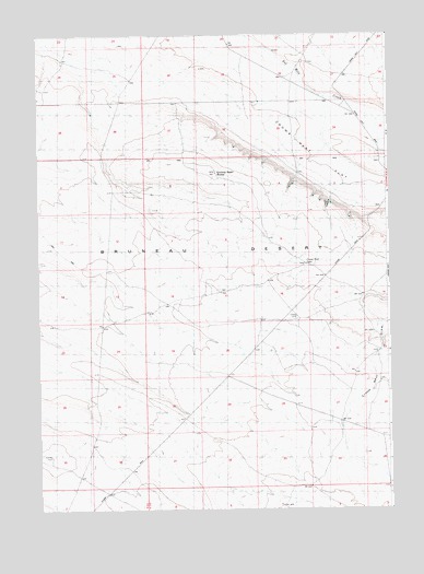 Crows Nest Butte, ID USGS Topographic Map