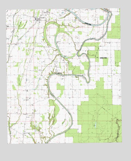 Crowville, LA USGS Topographic Map