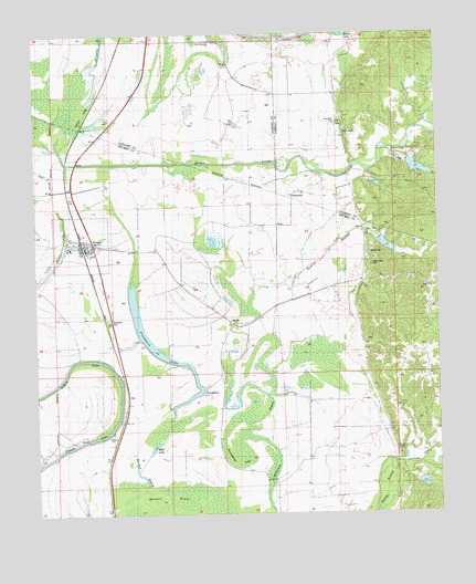 Cruger, MS USGS Topographic Map