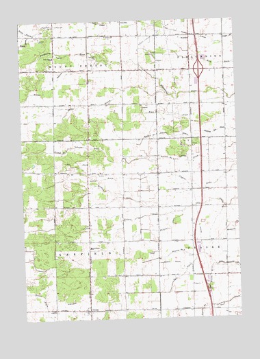 Crump, MI USGS Topographic Map