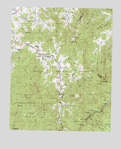 Cruso, NC USGS Topographic Map
