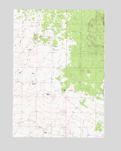 Crystal Butte, ID USGS Topographic Map