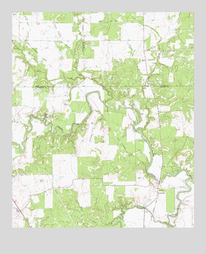 Crystal Falls, TX USGS Topographic Map