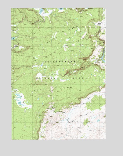 Crystal Falls, WY USGS Topographic Map