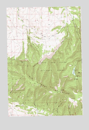 Crystal Lake, MT USGS Topographic Map