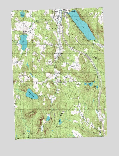 Crystal Lake, VT USGS Topographic Map