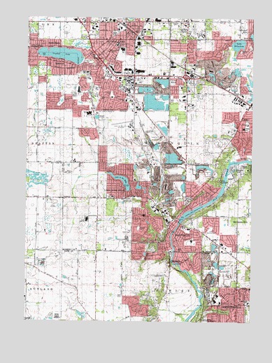 Crystal Lake, IL USGS Topographic Map