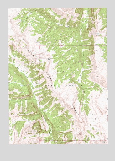 Crystal Peak, WY USGS Topographic Map