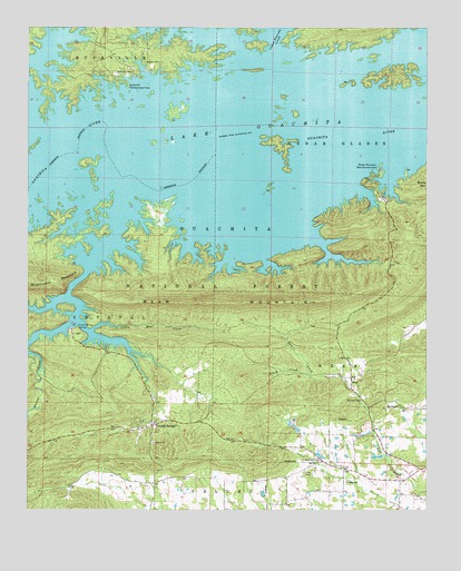 Crystal Springs, AR USGS Topographic Map