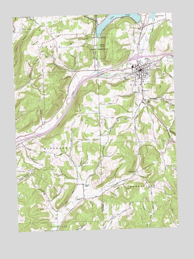 Cuba, NY USGS Topographic Map