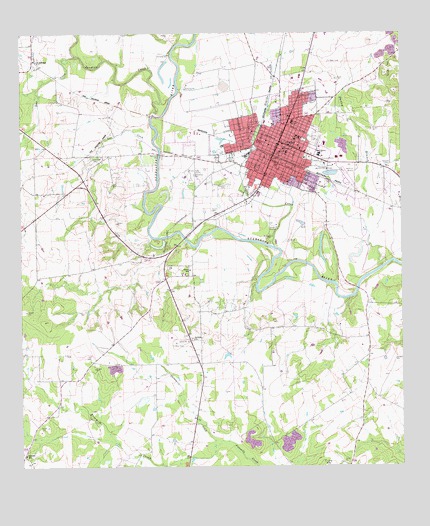 Cuero, TX USGS Topographic Map