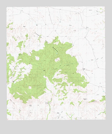 Cuesta Del Burro East, TX USGS Topographic Map
