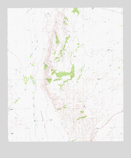 Cuesta Del Burro NW, TX USGS Topographic Map