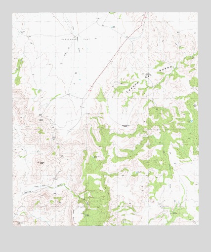 Cuesta Del Burro West, TX USGS Topographic Map