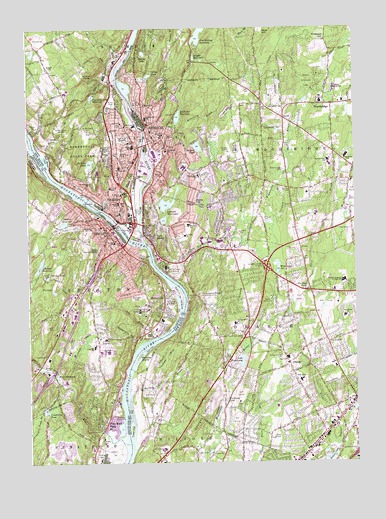 Ansonia, CT USGS Topographic Map