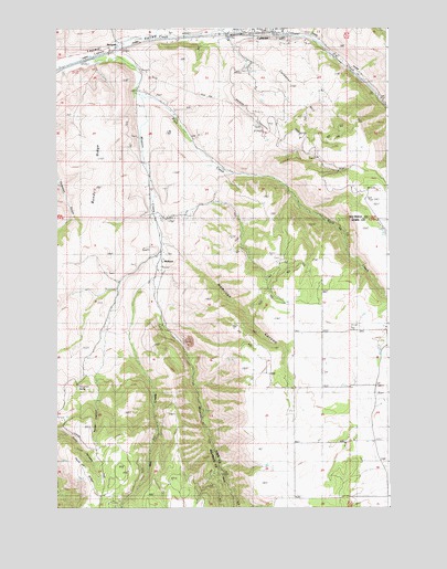 Culdesac South, ID USGS Topographic Map