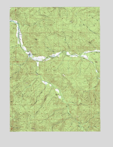 Culp Creek, OR USGS Topographic Map