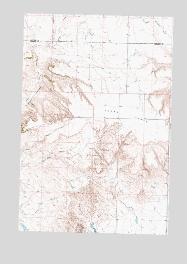 Acorn Flats, MT USGS Topographic Map
