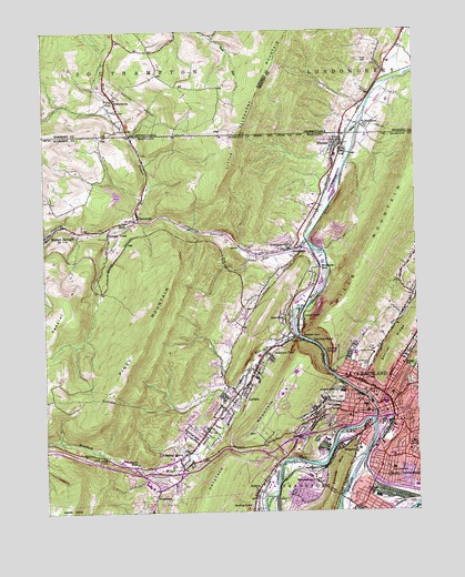 Cumberland, MD USGS Topographic Map
