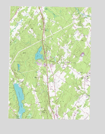 Cumberland Center, ME USGS Topographic Map