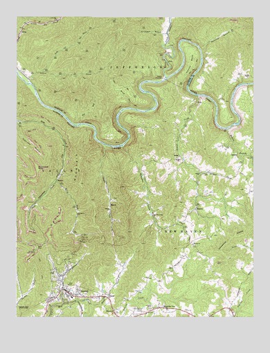 Ansted, WV USGS Topographic Map