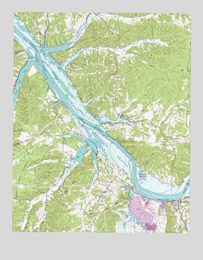 Cumberland City, TN USGS Topographic Map