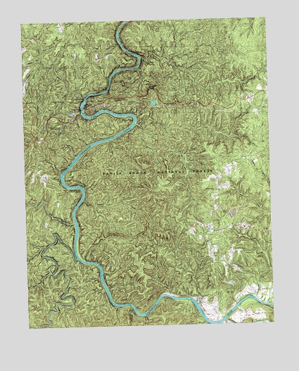 Cumberland Falls, KY USGS Topographic Map