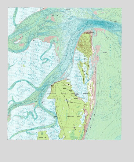 Cumberland Island North, GA USGS Topographic Map
