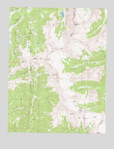 Cumberland Pass, CO USGS Topographic Map