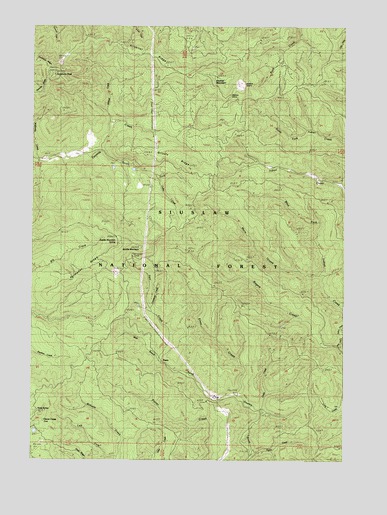 Cummins Peak, OR USGS Topographic Map