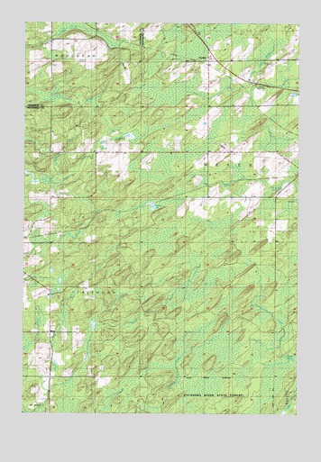 Cunard, MI USGS Topographic Map