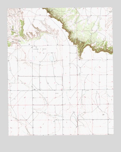 Cunavea Basin, NM USGS Topographic Map