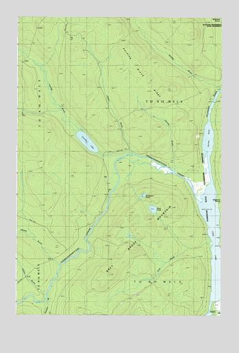 Cunliffe Lake, ME USGS Topographic Map